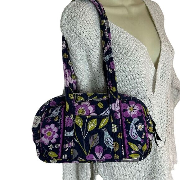 Vera Bradley Floral Nightingale Shoulder Bag/Duffel Bag Retired Print - Picture 2 of 9